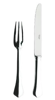 Couteau à poisson en métal argenté - Ercuis